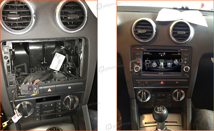 montage autoradio gps Audi A3 tdi s line